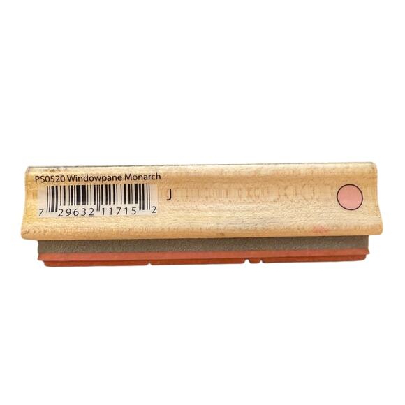 Hampton Art Windowpane Monarch Butterfly Rubber Stamp PS0520 - Picture 2 of 3